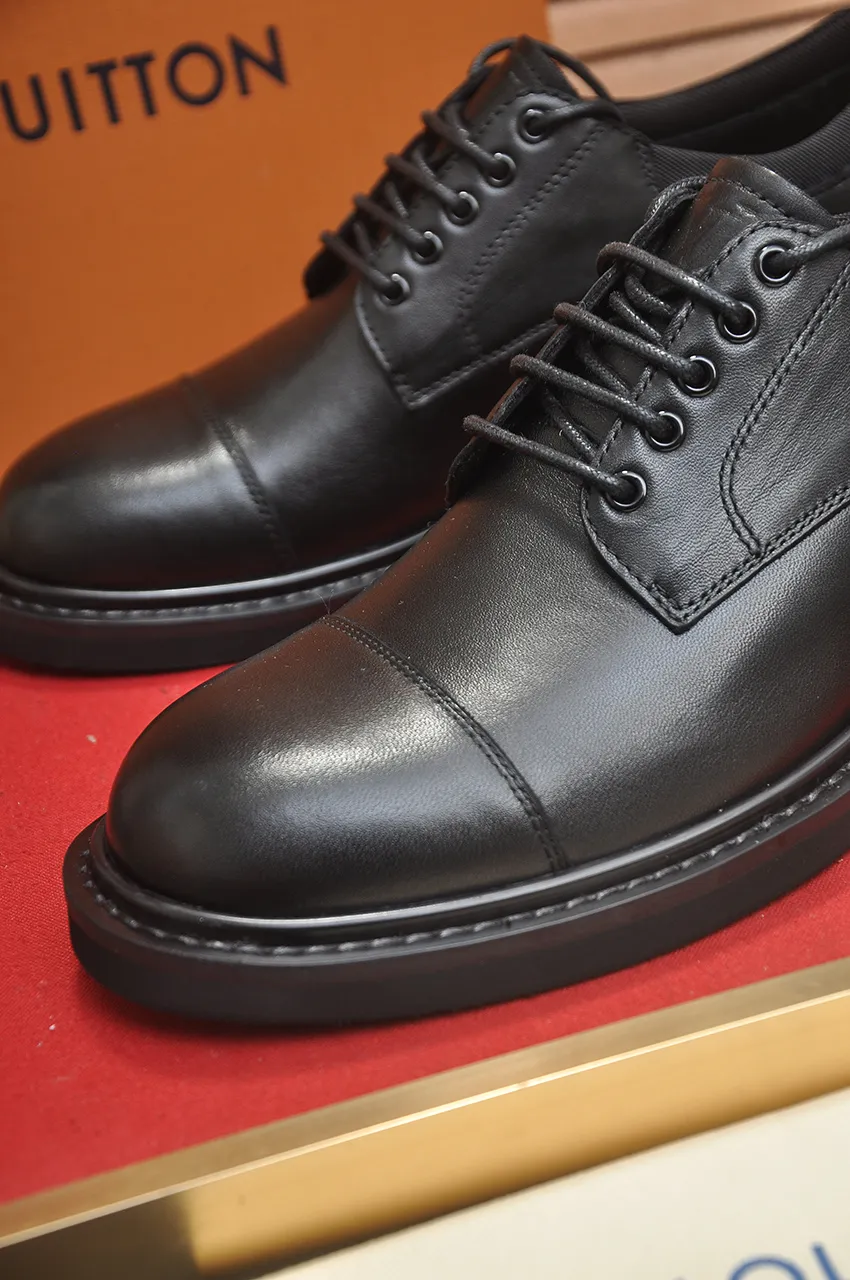 Men's men's shoes💰660💶[LOUIS VUITTON] (original order) new style🍀LV Louis Vuitton * - top version of LV classic leather shoes! Made of imported original single cowhide, original leather side strips and wear-resistant rubber outsole! High quality products! Code number 39-44 (38.45 customized)